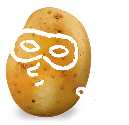 Kartoffel als Superheld